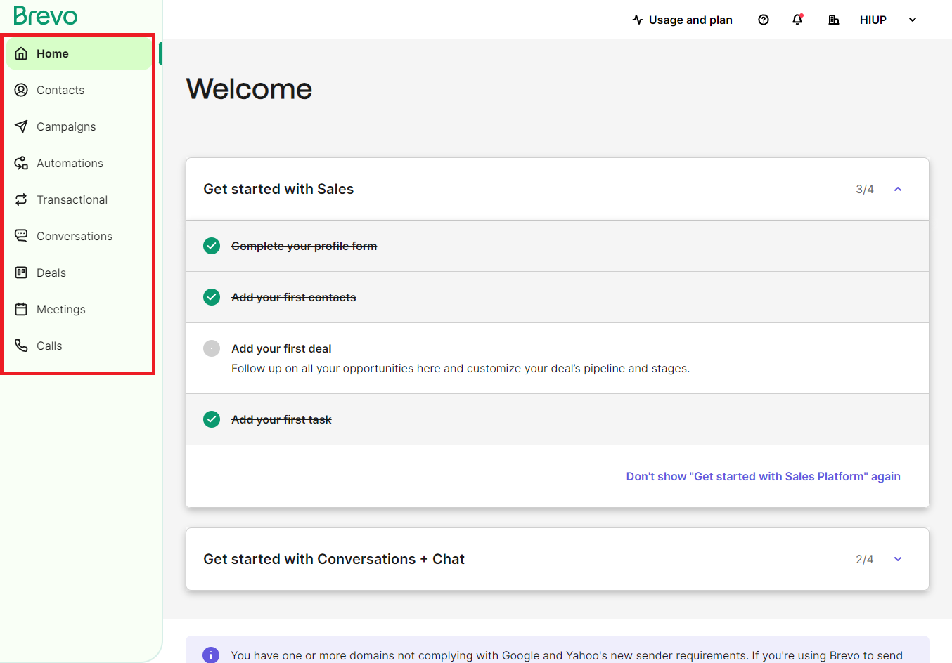 15 User interface - Left side dashboard